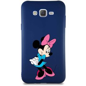 Printify Samsung Galaxy J7 Core Soft Premier Kapak Minnie Mouse-F Tasarımlı Silikon Cep Telefonu Kılıfı