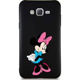 Printify Samsung Galaxy J7 Core Soft Premier Kapak Minnie Mouse-F Tasarımlı Silikon Cep Telefonu Kılıfı