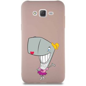 Printify Samsung Galaxy J7 Core Soft Premier Kapak Pearl Yengeç Tasarımlı Silikon Cep Telefonu Kılıf