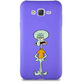 Printify Samsung Galaxy J7 Core Soft Premier Kapak Squidward Dokunaç Tasarımlı Silikon Cep Telefonu Kılıf