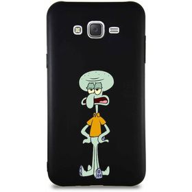 Printify Samsung Galaxy J7 Core Soft Premier Kapak Squidward Dokunaç Tasarımlı Silikon Cep Telefonu Kılıf