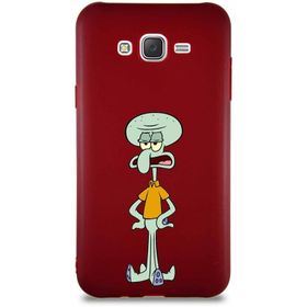 Printify Samsung Galaxy J7 Core Soft Premier Kapak Squidward Dokunaç Tasarımlı Silikon Cep Telefonu Kılıf