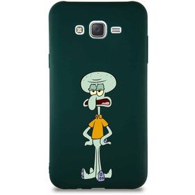 Printify Samsung Galaxy J7 Core Soft Premier Kapak Squidward Dokunaç Tasarımlı Silikon Cep Telefonu Kılıf