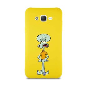 Printify Samsung Galaxy J7 Core Soft Premier Kapak Squidward Dokunaç Tasarımlı Silikon Cep Telefonu Kılıf