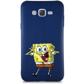 Printify Samsung Galaxy J7 Core Soft Premier Kapak Sünger Bob Tasarımlı Silikon Cep Telefonu Kılıf