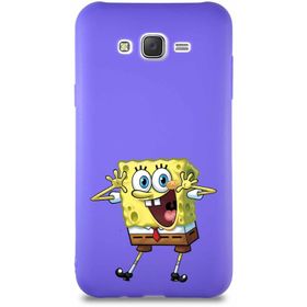 Printify Samsung Galaxy J7 Core Soft Premier Kapak Sünger Bob Tasarımlı Silikon Cep Telefonu Kılıf