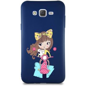 Printify Samsung Galaxy J7 Core Soft Premier Kapak Vespagirl Tasarımlı Silikon Cep Telefonu Kılıf