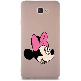 Printify Samsung Galaxy J7 Prime 2 Soft Premier Kapak Minnie Mouse-A Tasarımlı Silikon Cep Telefonu Kılıfı