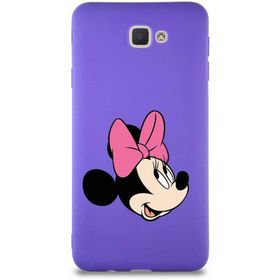 Printify Samsung Galaxy J7 Prime 2 Soft Premier Kapak Minnie Mouse-A Tasarımlı Silikon Cep Telefonu Kılıfı