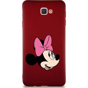 Printify Samsung Galaxy J7 Prime 2 Soft Premier Kapak Minnie Mouse-A Tasarımlı Silikon Cep Telefonu Kılıfı