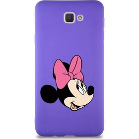 Printify Samsung Galaxy J7 Prime 2 Soft Premier Kapak Minnie Mouse-A Tasarımlı Silikon Cep Telefonu Kılıfı