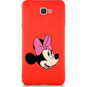 Printify Samsung Galaxy J7 Prime 2 Soft Premier Kapak Minnie Mouse-A Tasarımlı Silikon Cep Telefonu Kılıfı