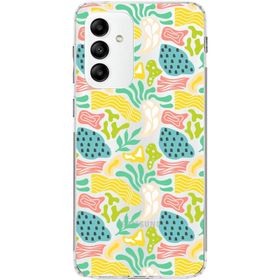 Printify Samsung Galaxy M13 İle Uyumlu 1mm Kapak Memphis Desen Tasarımlı Şeffaf Silikon Cep Telefonu Kılıfı
