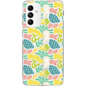 Printify Samsung Galaxy M23 İle Uyumlu 1mm Kapak Memphis Desen Tasarımlı Şeffaf Silikon Cep Telefonu Kılıfı