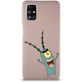 Printify Samsung Galaxy M51 Soft Premier Kapak Plankton Tasarımlı Silikon Cep Telefonu Kılıfı