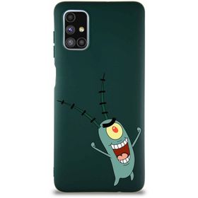 Printify Samsung Galaxy M51 Soft Premier Kapak Plankton Tasarımlı Silikon Cep Telefonu Kılıfı