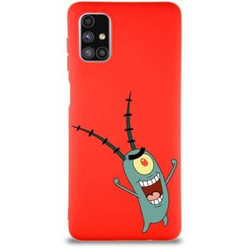 Printify Samsung Galaxy M51 Soft Premier Kapak Plankton Tasarımlı Silikon Cep Telefonu Kılıfı