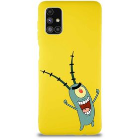 Printify Samsung Galaxy M51 Soft Premier Kapak Plankton Tasarımlı Silikon Cep Telefonu Kılıfı