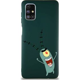 Printify Samsung Galaxy M51 Soft Premier Kapak Plankton Tasarımlı Silikon Cep Telefonu Kılıfı