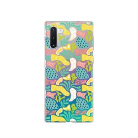 Printify Samsung Galaxy M52 İle Uyumlu 1mm Kapak Memphis Desen Tasarımlı Şeffaf Silikon Cep Telefonu Kılıfı