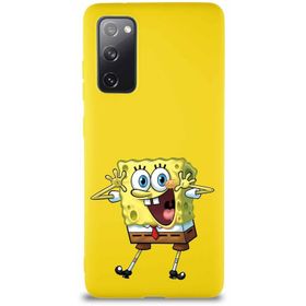 Printify Samsung Galaxy S20 Fe Soft Premier Kapak Sünger Bob Tasarımlı Silikon Cep Telefonu Kılıfı