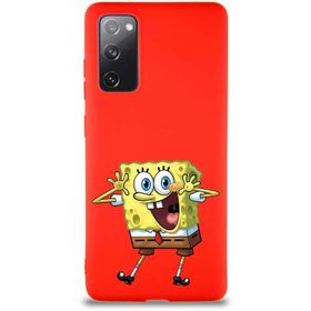 Printify Samsung Galaxy S20 Fe Soft Premier Kapak Sünger Bob Tasarımlı Silikon Cep Telefonu Kılıfı