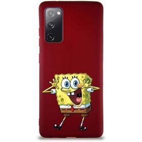 Printify Samsung Galaxy S20 Fe Soft Premier Kapak Sünger Bob Tasarımlı Silikon Cep Telefonu Kılıfı