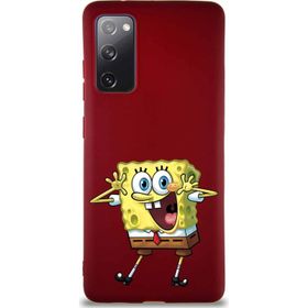 Printify Samsung Galaxy S20 Fe Soft Premier Kapak Sünger Bob Tasarımlı Silikon Cep Telefonu Kılıfı