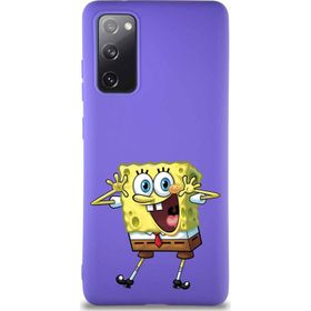 Printify Samsung Galaxy S20 Fe Soft Premier Kapak Sünger Bob Tasarımlı Silikon Cep Telefonu Kılıfı