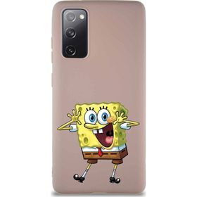 Printify Samsung Galaxy S20 Fe Soft Premier Kapak Sünger Bob Tasarımlı Silikon Cep Telefonu Kılıfı