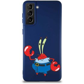Printify Samsung Galaxy S21 Plus Soft Premier Kapak Bay Yengeç Tasarımlı Silikon Cep Telefonu Kılıfı