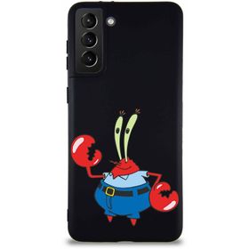 Printify Samsung Galaxy S21 Plus Soft Premier Kapak Bay Yengeç Tasarımlı Silikon Cep Telefonu Kılıfı