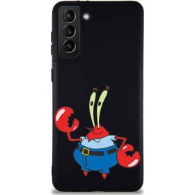 Printify Samsung Galaxy S21 Plus Soft Premier Kapak Bay Yengeç Tasarımlı Silikon Cep Telefonu Kılıfı