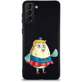 Printify Samsung Galaxy S21 Plus Soft Premier Kapak Bayan Puff Tasarımlı Silikon Cep Telefonu Kılıfı