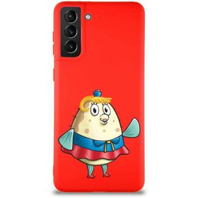 Printify Samsung Galaxy S21 Plus Soft Premier Kapak Bayan Puff Tasarımlı Silikon Cep Telefonu Kılıfı