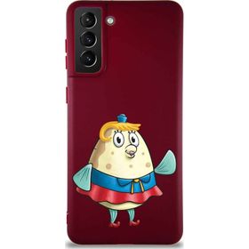 Printify Samsung Galaxy S21 Plus Soft Premier Kapak Bayan Puff Tasarımlı Silikon Cep Telefonu Kılıfı