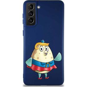 Printify Samsung Galaxy S21 Plus Soft Premier Kapak Bayan Puff Tasarımlı Silikon Cep Telefonu Kılıfı