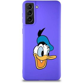 Printify Samsung Galaxy S21 Plus Soft Premier Kapak Donald Duck-A Tasarımlı Silikon Cep Telefonu Kılıfı