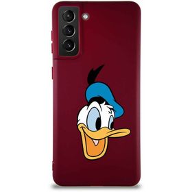 Printify Samsung Galaxy S21 Plus Soft Premier Kapak Donald Duck-A Tasarımlı Silikon Cep Telefonu Kılıfı