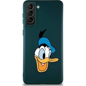 Printify Samsung Galaxy S21 Plus Soft Premier Kapak Donald Duck-A Tasarımlı Silikon Cep Telefonu Kılıfı