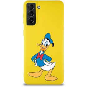 Printify Samsung Galaxy S21 Plus Soft Premier Kapak Donald Duck-C Tasarımlı Silikon Cep Telefonu Kılıfı