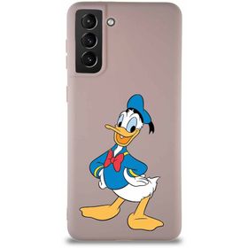 Printify Samsung Galaxy S21 Plus Soft Premier Kapak Donald Duck-C Tasarımlı Silikon Cep Telefonu Kılıfı