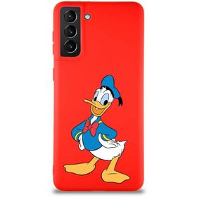 Printify Samsung Galaxy S21 Plus Soft Premier Kapak Donald Duck-C Tasarımlı Silikon Cep Telefonu Kılıfı