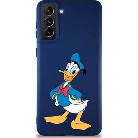 Printify Samsung Galaxy S21 Plus Soft Premier Kapak Donald Duck-C Tasarımlı Silikon Cep Telefonu Kılıfı