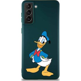 Printify Samsung Galaxy S21 Plus Soft Premier Kapak Donald Duck-C Tasarımlı Silikon Cep Telefonu Kılıfı