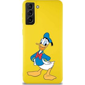 Printify Samsung Galaxy S21 Plus Soft Premier Kapak Donald Duck-C Tasarımlı Silikon Cep Telefonu Kılıfı