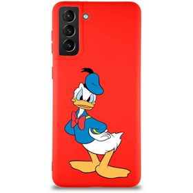 Printify Samsung Galaxy S21 Plus Soft Premier Kapak Donald Duck-D Tasarımlı Silikon Cep Telefonu Kılıfı