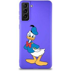 Printify Samsung Galaxy S21 Plus Soft Premier Kapak Donald Duck-D Tasarımlı Silikon Cep Telefonu Kılıfı