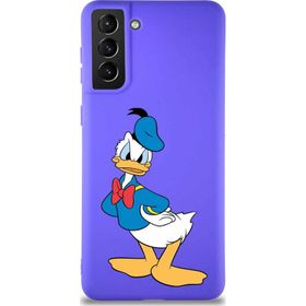 Printify Samsung Galaxy S21 Plus Soft Premier Kapak Donald Duck-D Tasarımlı Silikon Cep Telefonu Kılıfı