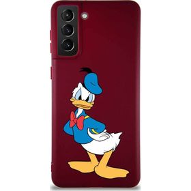 Printify Samsung Galaxy S21 Plus Soft Premier Kapak Donald Duck-D Tasarımlı Silikon Cep Telefonu Kılıfı